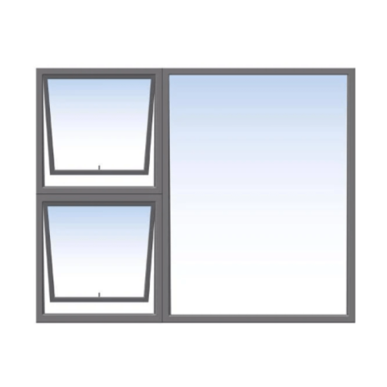 Aluminium Window Top Hung - Charcoal - PTT1512 (SABS)