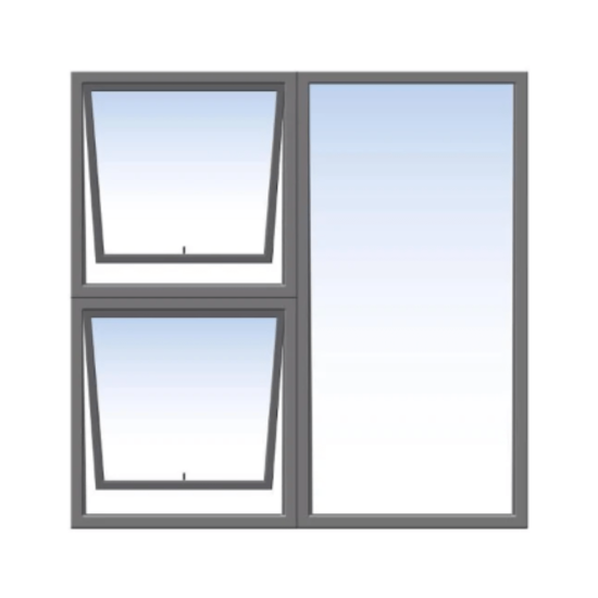 Aluminium Window Top Hung - Charcoal - PTT1515