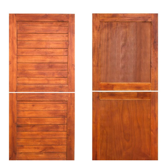 Door Pine - Back To Back - Stained Stable