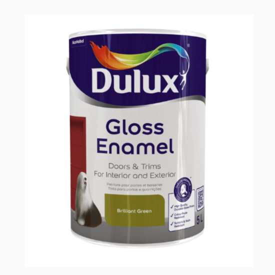 Dulux - Gloss Enamel - Brilliant Green - 5L