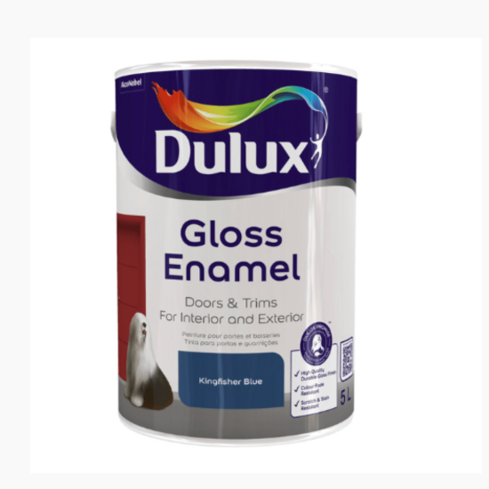Dulux - Gloss Enamel - Kingfisher Blue - 5L
