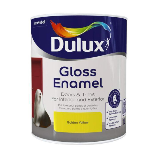 Dulux - Gloss Enamel - Golden Yellow - 1L