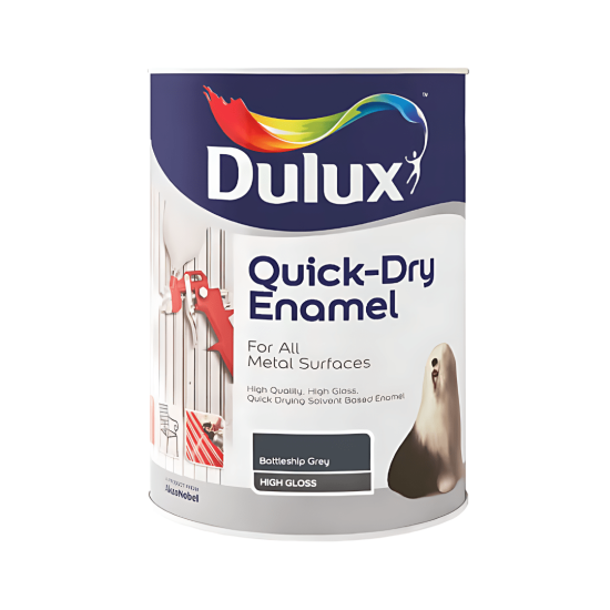 Dulux - Quick Dry - Enamel - Battleship Grey - 5L