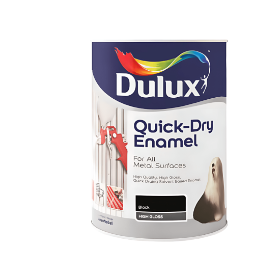 Dulux - Quick Dry - Enamel - Black - 1L