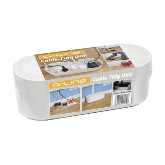 Dline- E/Cable Tidy Unit - White Small - (DCTUSMLW)