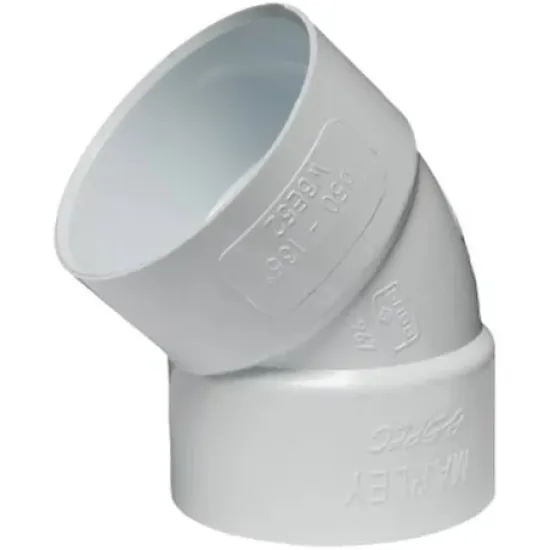 Marley - PVC - SV - Bend IE - 50mm -135Deg - WBE53 Marley - PVC - SV - Bend IE - 50mm -135Deg - WBE53