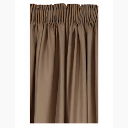 Curtain - W/Taped Lined - 230cmX218cm - Brown