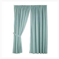 Curtain - W/Taped Lined - 230cmX218cm - Duck Egg
