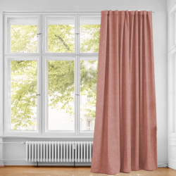 Curtain - W/Taped Lined - 230cmX218cm -Dusty Pink