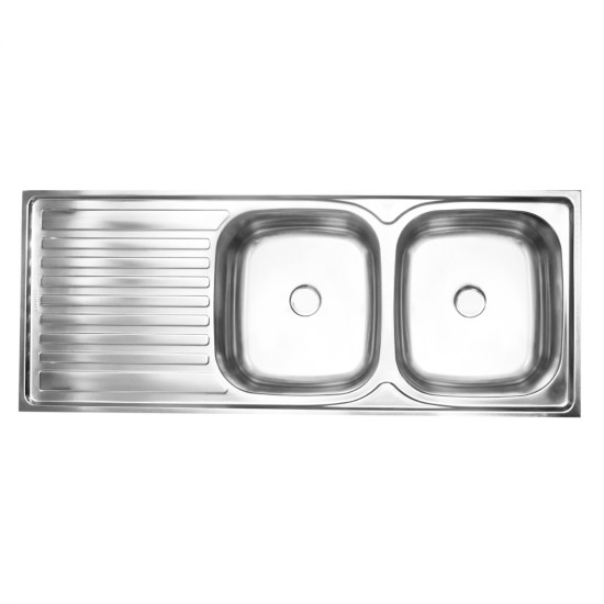 Sink - Double Drop In - 1200mm - s/s