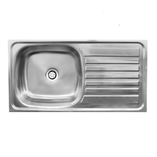 Sink - Single Drop In - 900mm x 500mm - s/s
