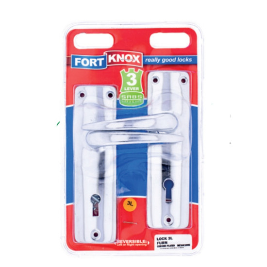 Mortice Lockset - 3 Lever SABS - Fortknox