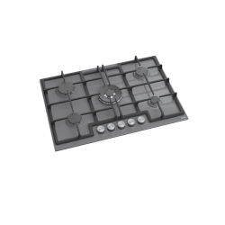 Ferre - 5 Burner Hob - 75cm - Grey Glass (ED038)