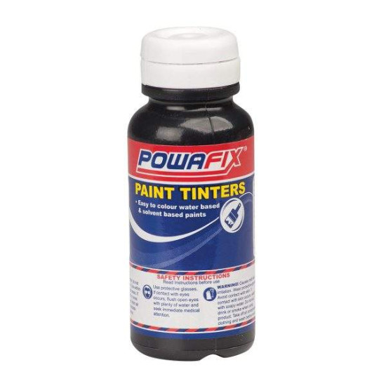 Powafix - Paint Tinters - 50ml - Assorted Colour - Black Oxide - colour: Black Oxide