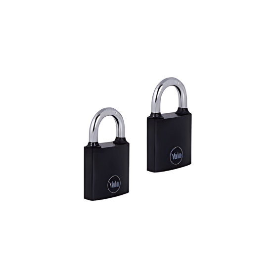 Yale - Padlock 38MM - Black 2PK -38/121/2