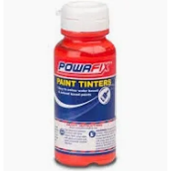 Powafix - Paint Tinters - 50ml - Assorted Colour - Bright Red - colour: Bright Red
