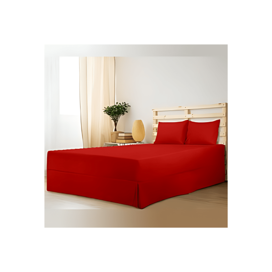 Pierre Cardin - Easyfit Set - Assorted Colours - Double Size - RED - colours: RED