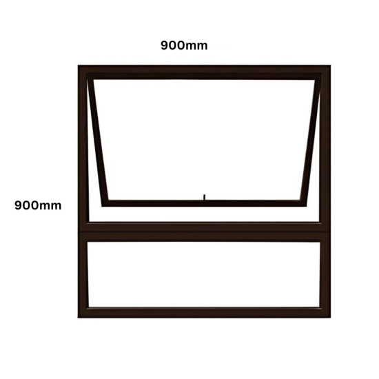 Aluminium - SABS - Window - Top Hung - PT99 - Bronze