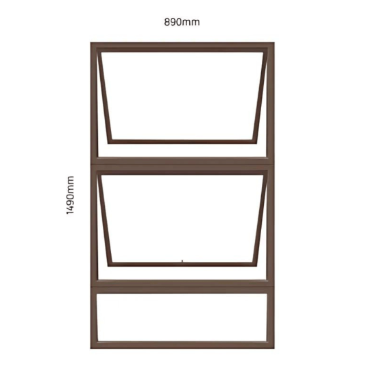 Aluminium - Window - Top Hung - Bronze - PT915 (SABS)