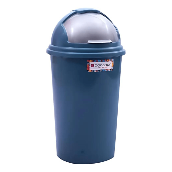 Buzz - Plastic Round Lift Bin - Duck Egg -50L