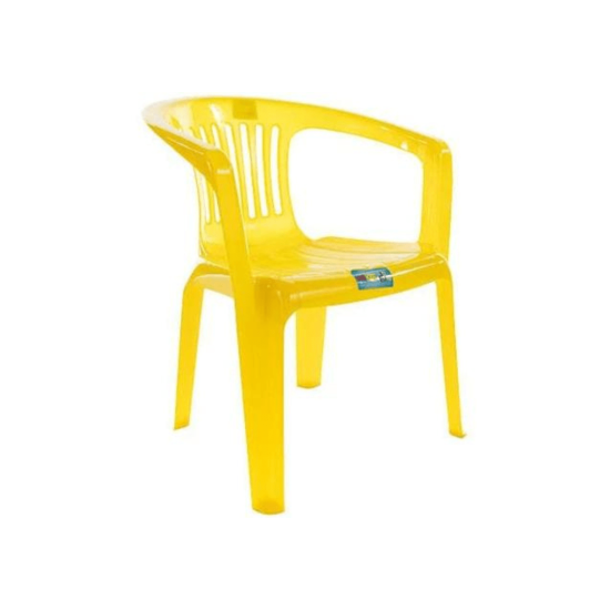 Buzz - Kiddies Plastic Arm Chair - Yellow