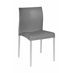 Buzz – Tia Armless Plastic Chair – Grey