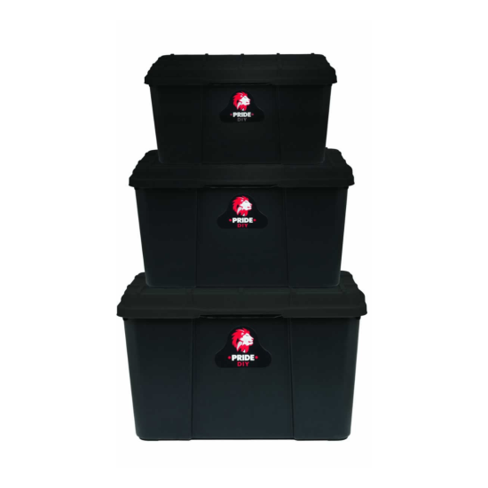 Buzz – Plastic Storage Box – 3 Piece Set