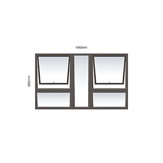 Aluminium - Window Top Hung Charcoal - PTT159
