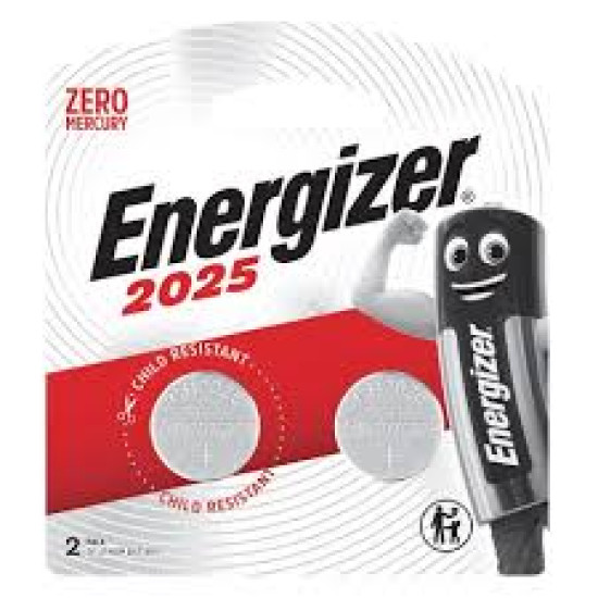 Energizer - 3V Coin Battery 2 PACK -  CR2025