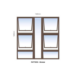 Aluminium - SABS - Window Top Hung - P4T1515