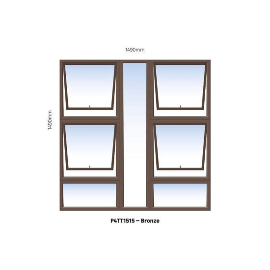 Aluminium - SABS - Window Top Hung - P4T1515