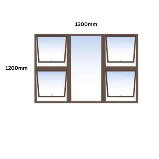 Aluminium - Econo - Window Top Hung - P4T1212