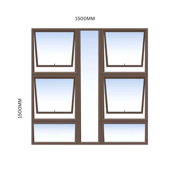 Aluminium - Econo - Window Top Hung - P4T1515