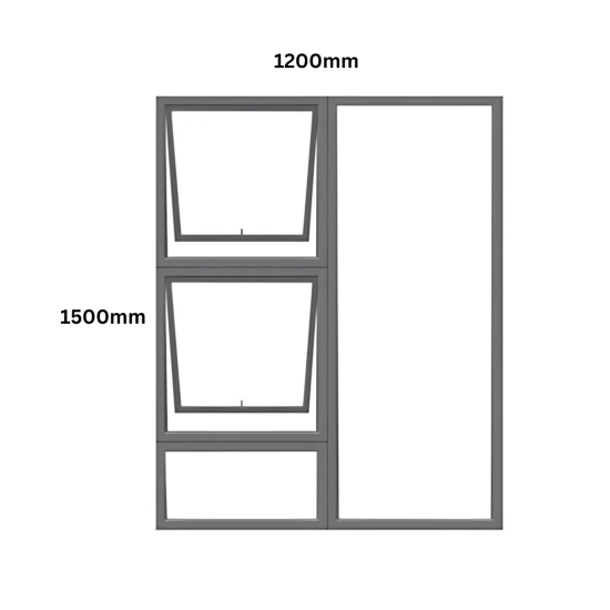Aluminium - Econo - Window Top Hung - PTT1215