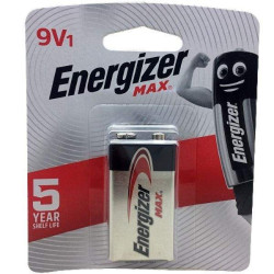 Energizer Max Battery - 9V1 - 6LF22 Energizer Max Battery - 9V1 - 6LF22