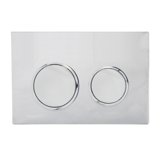 Riiflo - Flush Plate - Round Chrome (Only Compatible With Riiflo Cistern) - RIC005B