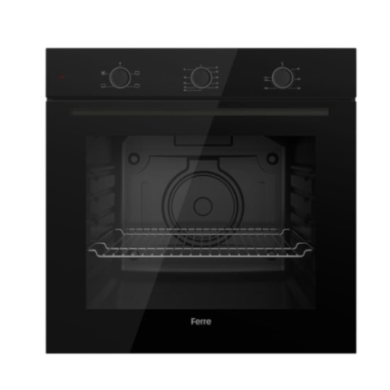 Ferre - Built In Oven - Black Glass Manu (FBBO401)