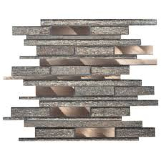 Mosaic - 37 - Linear Copper / Graphite - GLS & MTL