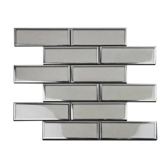 Mosaic - 37 - Metro Coffee W Silver BDR Glass