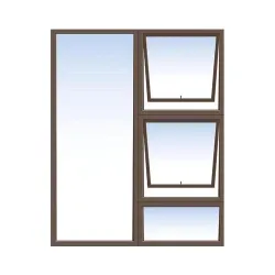 Aluminum - Window - Top Hung - 1200mm x 1800mm Bronze PTT1218 (SABS)