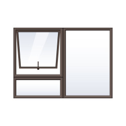 Aluminum - SABS - Window - Top Hung - PT129