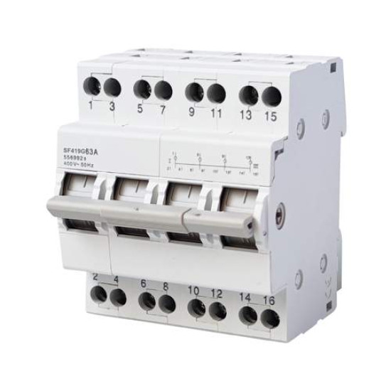 Chint Changeover Switch - 63 AMP - DIN Rail - 4 Pole