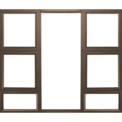 Aluminum - Window - Top Hung - 1800mm x 1500mm Bronze Double P4T1815 (SABS)