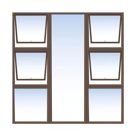 Aluminum - Window - Top Hung - 1800mm x 1800mm Bronze Double P4T1818 (SABS)