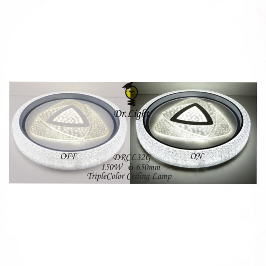 Dr. Light - Ceiling Lamp Triangle - 150W - DRCL42G Dr. Light - Ceiling Lamp Triangle - 150W - DRCL42G