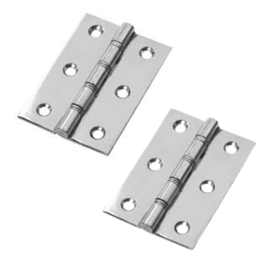 MGV - Hinge - S/S Door - 100x76x2.5 Blister Pair - MT437
