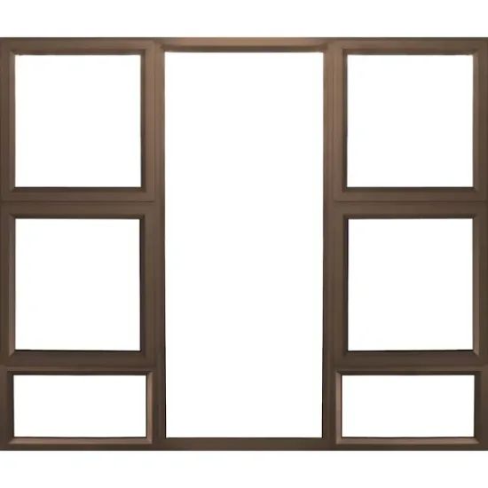 Aluminum - Window - Top Hung - 2400mm x 1800mm Bronze Double P4T2418(SABS)