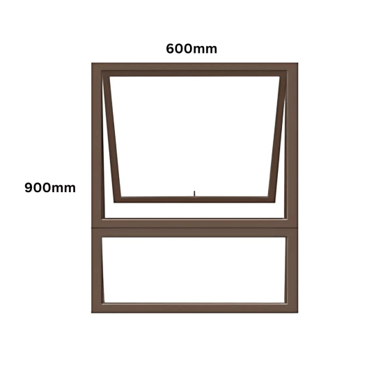 Aluminum - SABS - Window Top Hung - Bronze PT69 - Clear