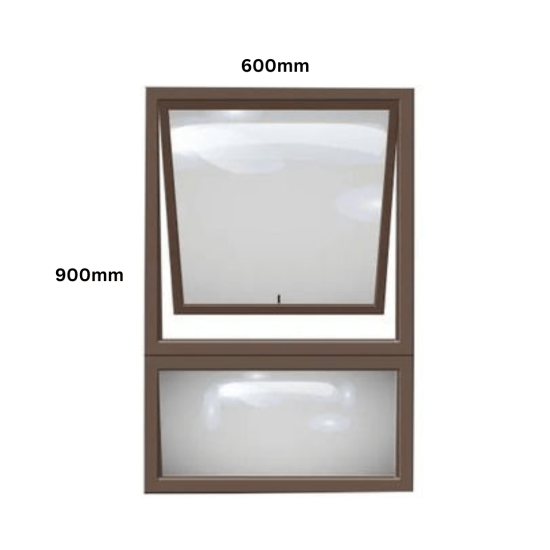 Aluminum - SABS- Window - Top Hung -Bronze - PT69 - OBS