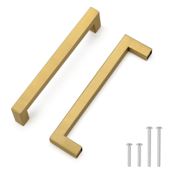 MGV - Square Bar Handle- 9x9mm - 160mm Gold - MT1803